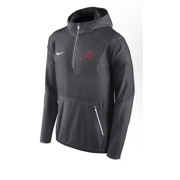 Nike Other - Men's Nike Anthracite Alabama Crimson Half-Zip Pullover Jacket